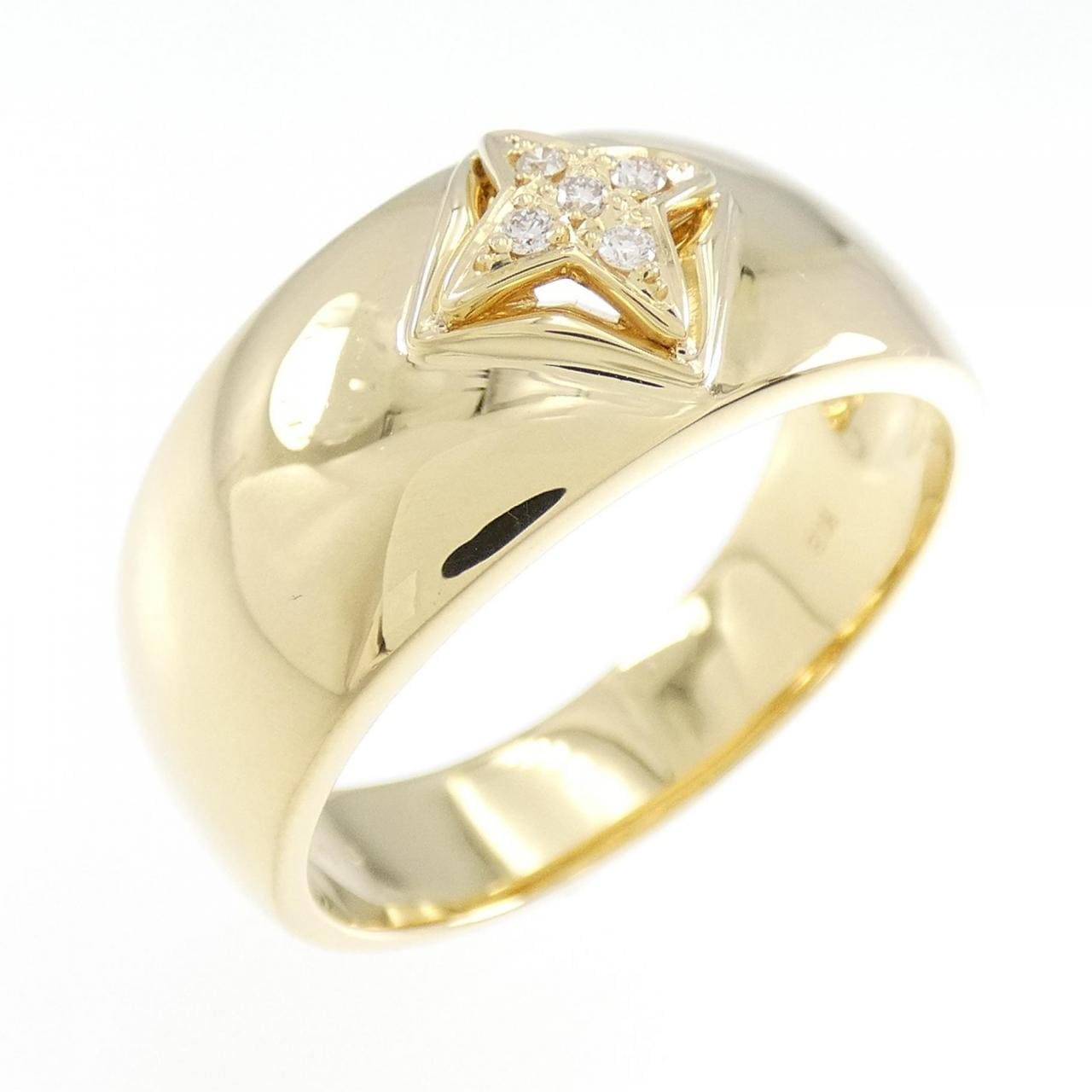 [BRAND NEW] K18YG Diamond ring 0.05CT