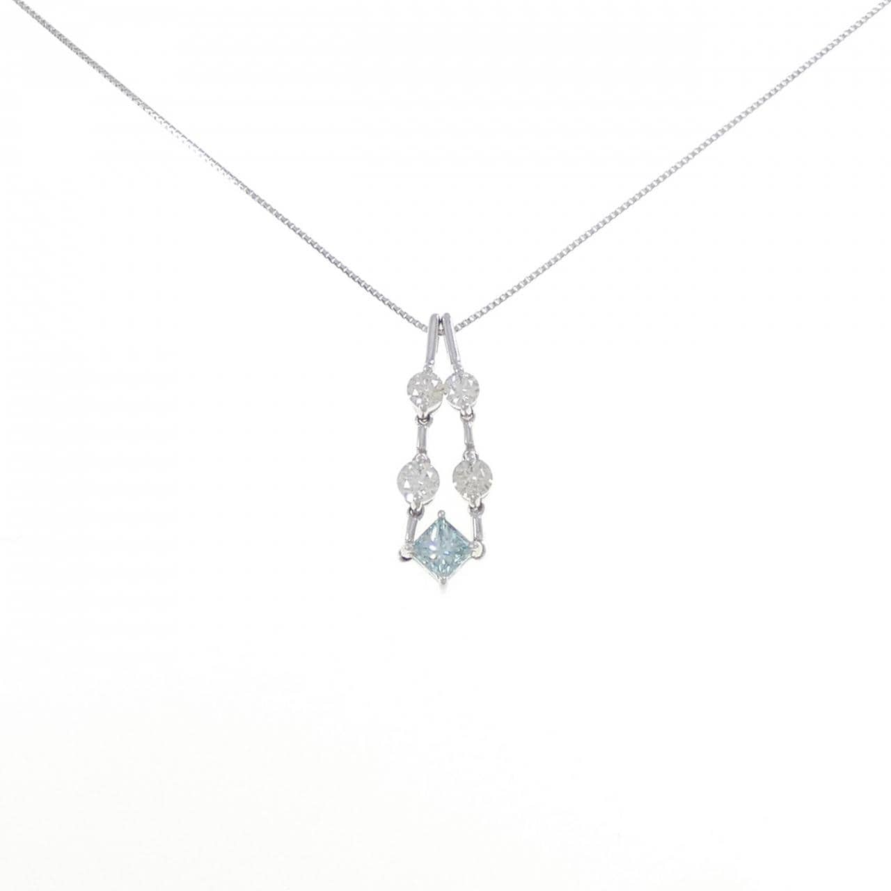 K18WG 2WAY ダイヤモンド ネックレス 0.356CT