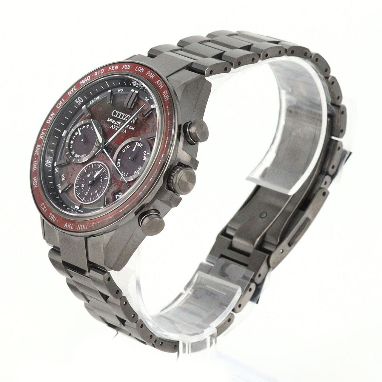 【新品】シチズン アテッサ 電波時計 LTD CC4077-71Z TI ソーラークォーツ