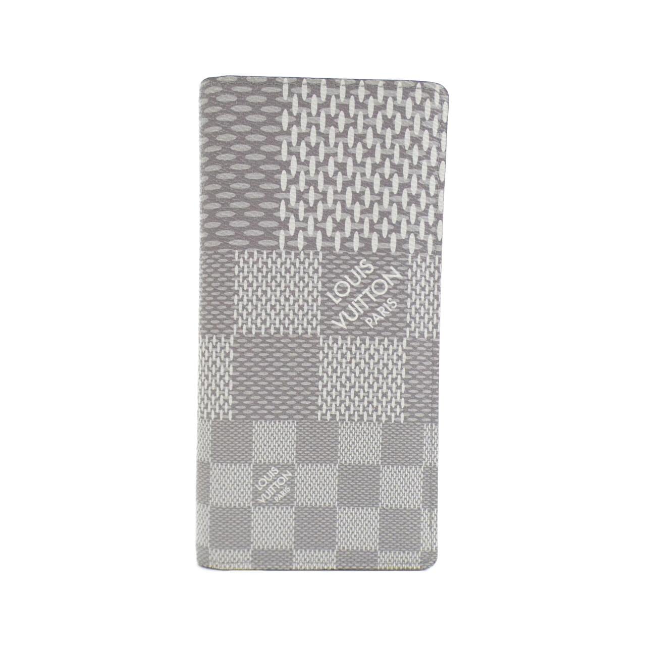 LOUIS VUITTON Damier Graphite 3D Portefeuille Brazza N60435 Wallet