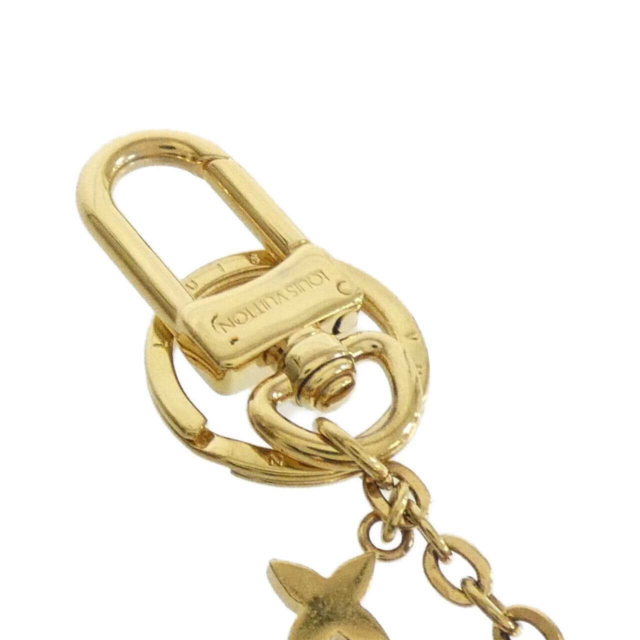 ルイヴィトン モノグラム ポルト クレ ブルーミング フラワーBB M63085 キーリング