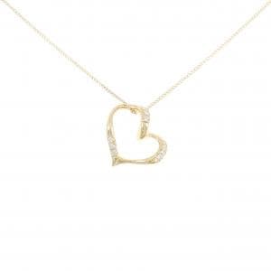 K18YG ハート ダイヤモンド ネックレス 0.11CT