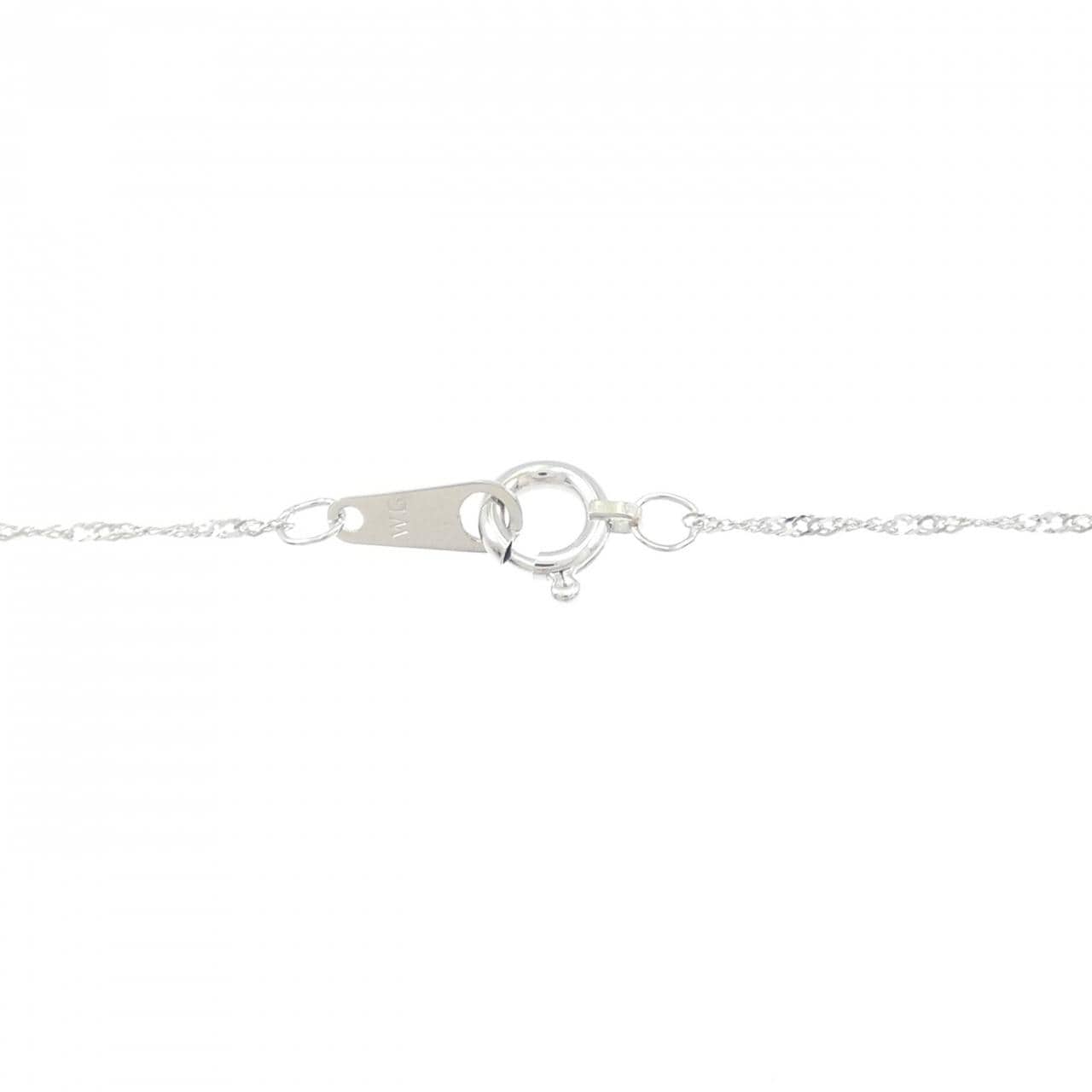 K14WG エンジェル ダイヤモンド ネックレス 0.02CT