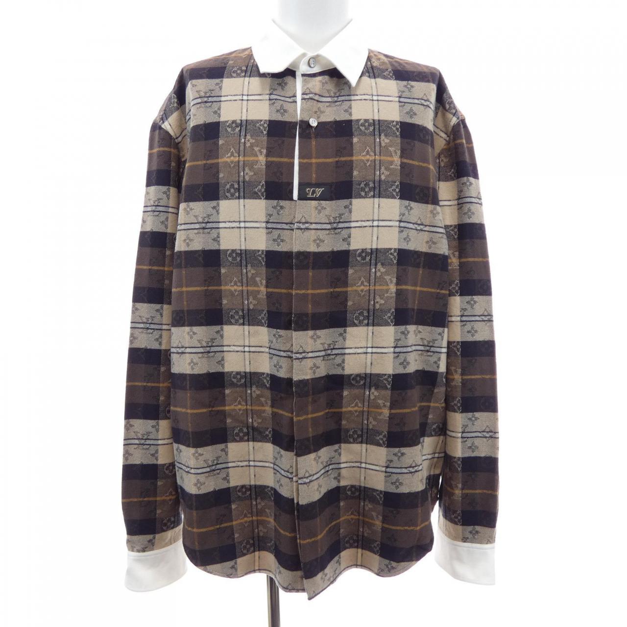 ルイヴィトン LOUIS VUITTON モノグラムフランネル HUS33WWLE シャツ