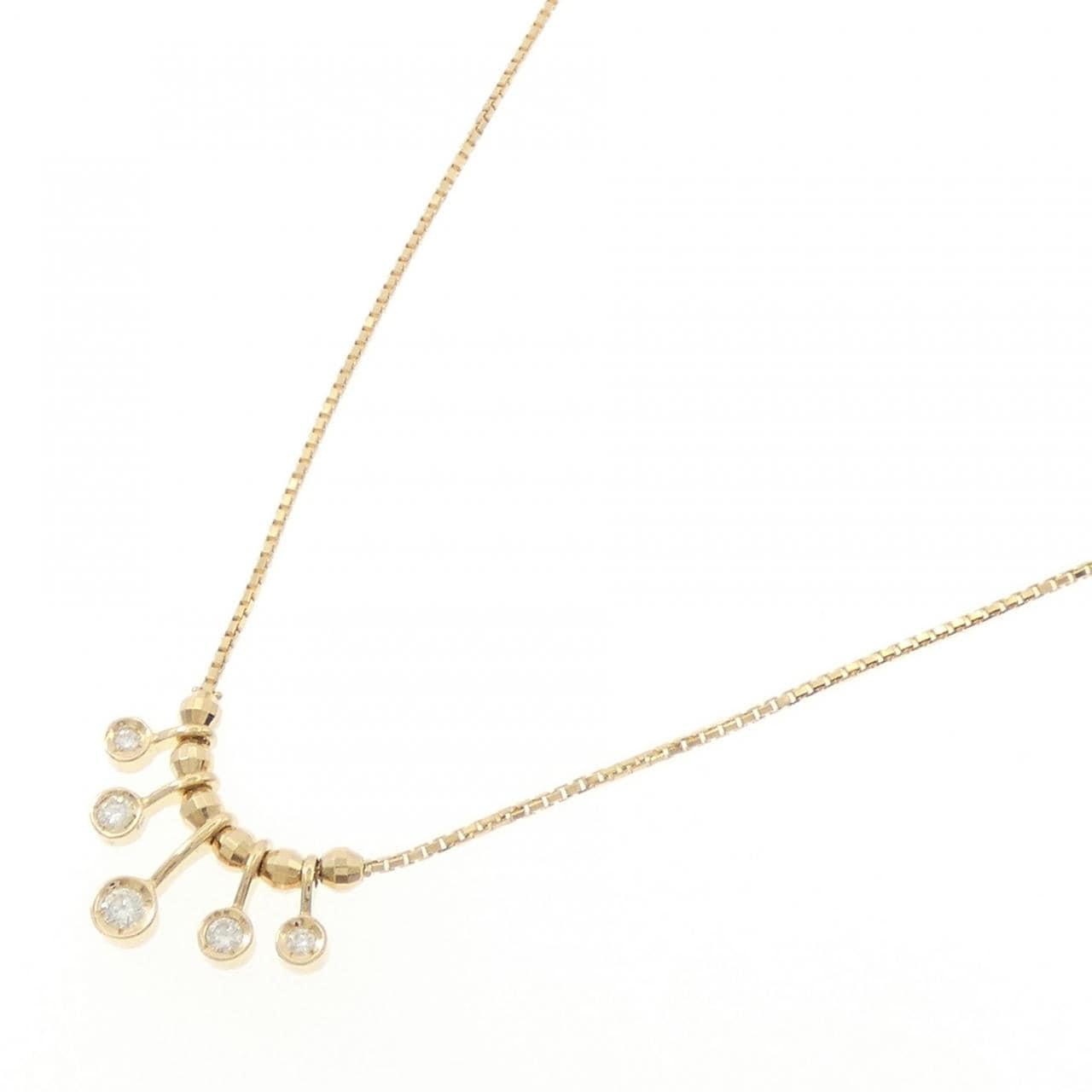 K18YG ダイヤモンド ネックレス 0.20CT