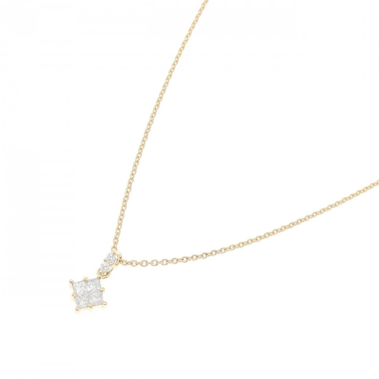 750YG/K18YG ダイヤモンド ネックレス