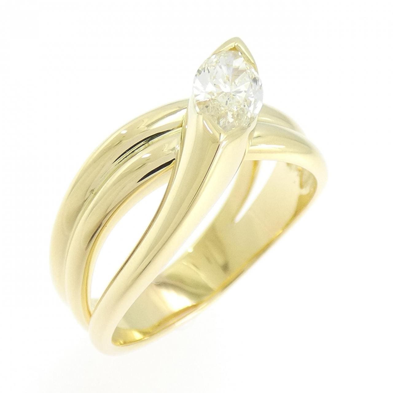 K18YG ダイヤモンド リング 0.652CT