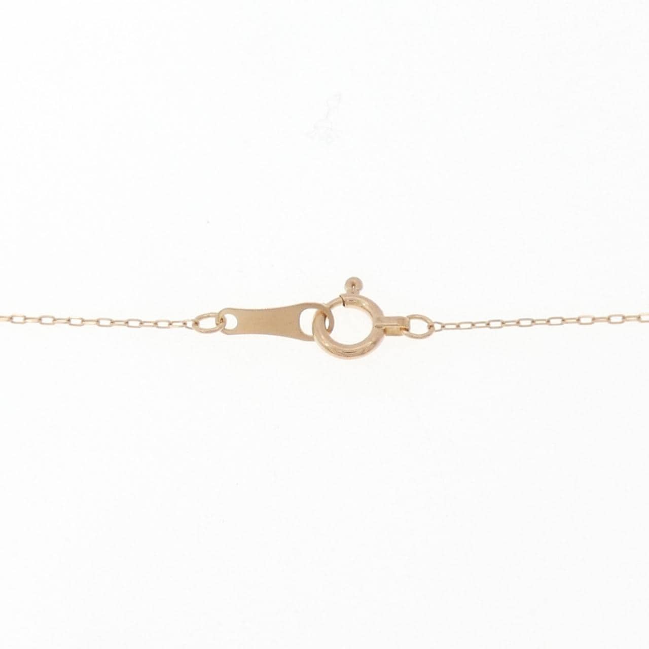 K18PG单钻钻石项链 0.13克拉