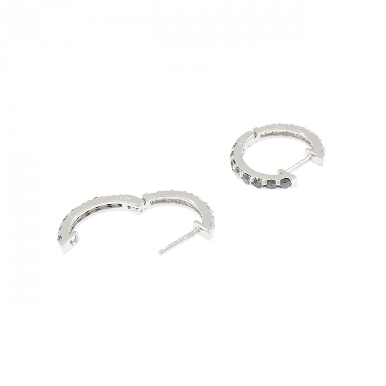 K18WG ダイヤモンド ピアス 0.64CT