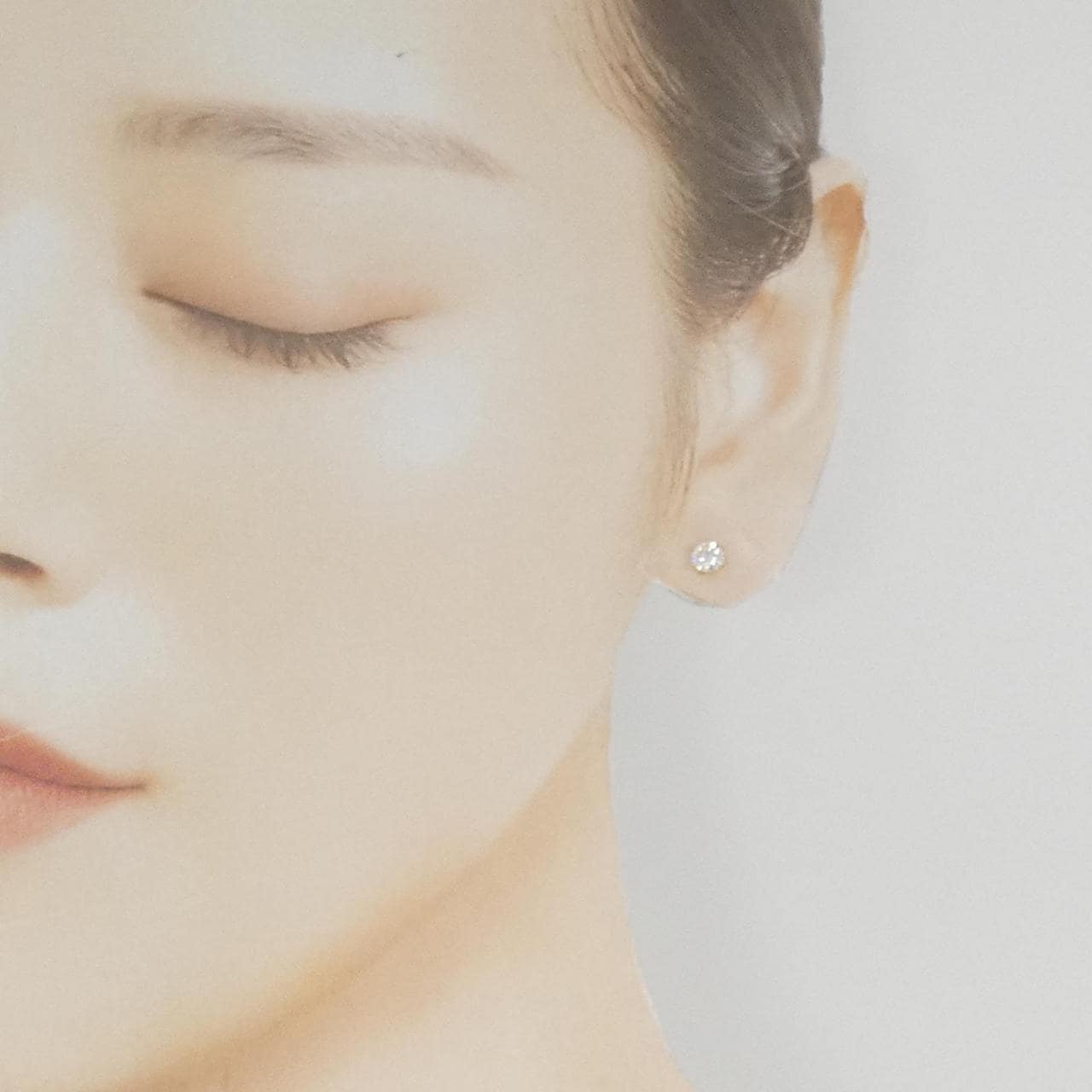 【リメイク】K18YG/ST ダイヤモンド ピアス 0.323CT 0.328CT H VS1-2 EXT H&C