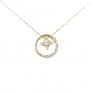 K18YG 2WAY ダイヤモンド ネックレス 0.142CT