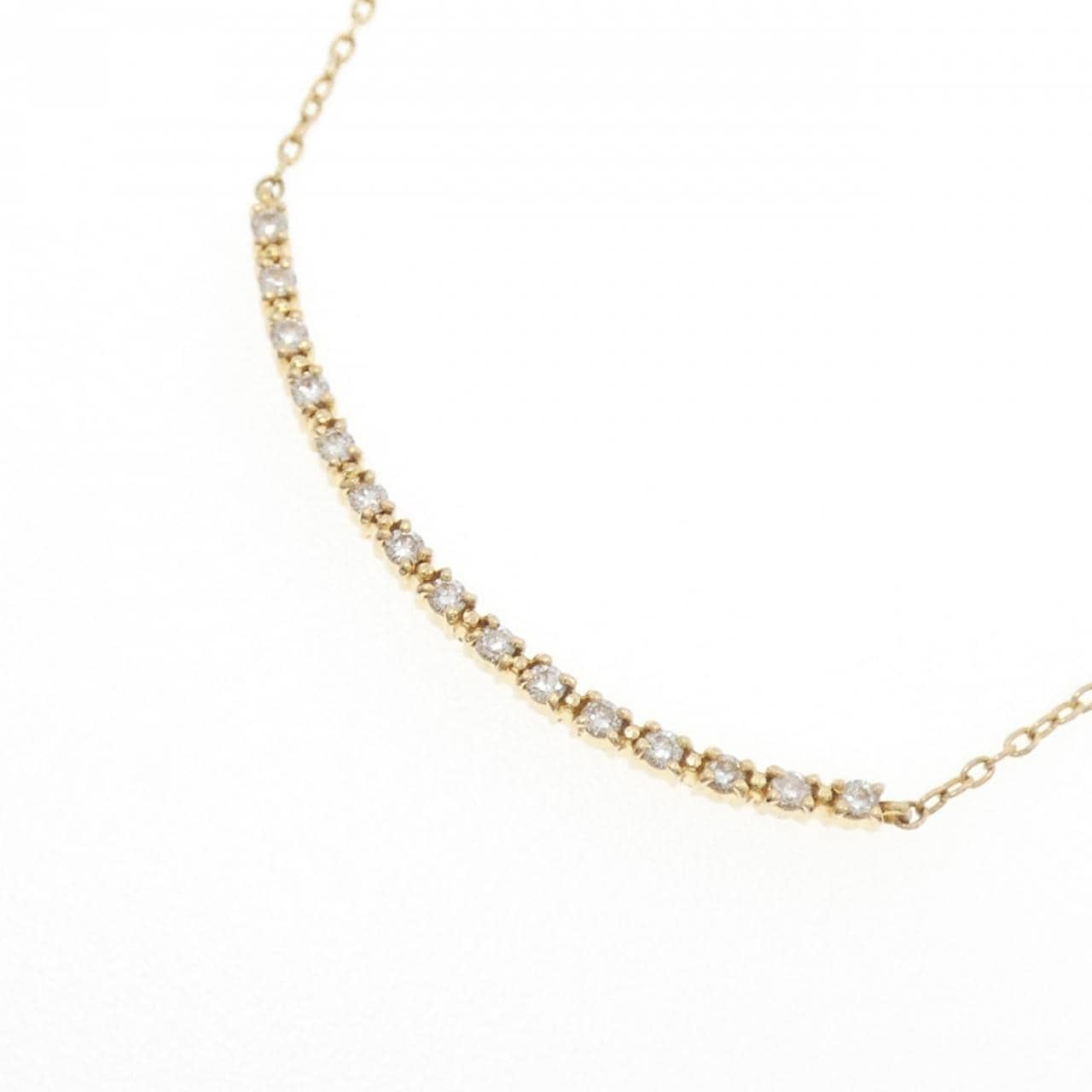 K18YG ダイヤモンド ネックレス 0.12CT