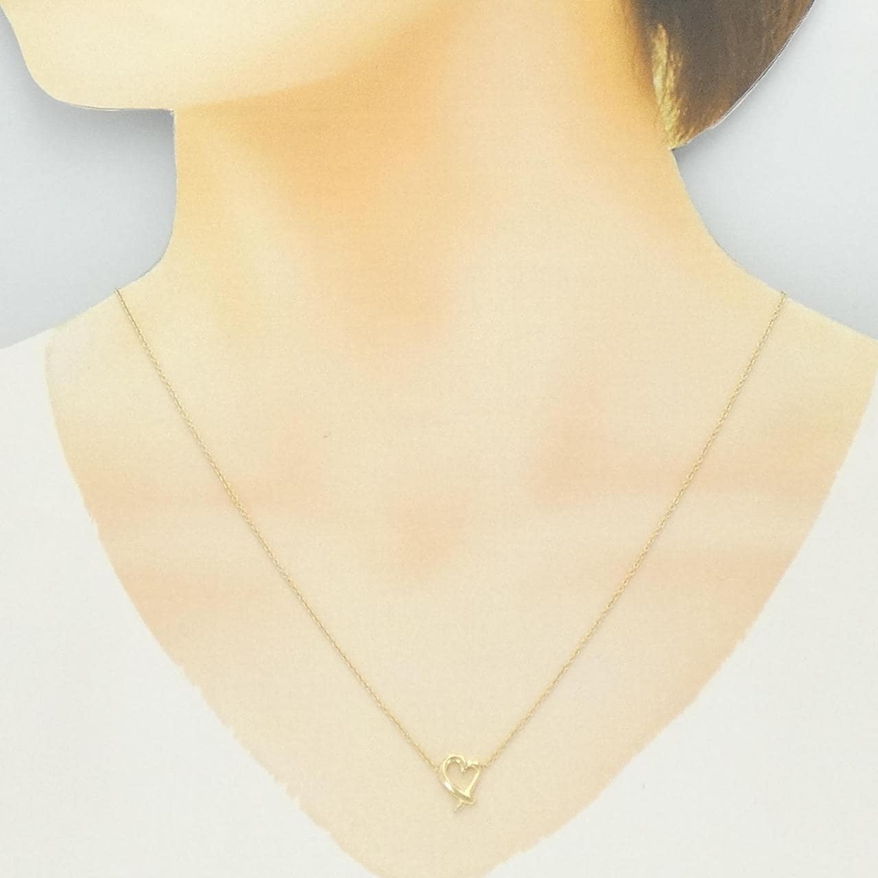 ティファニー ラビングハート ミニ ネックレス