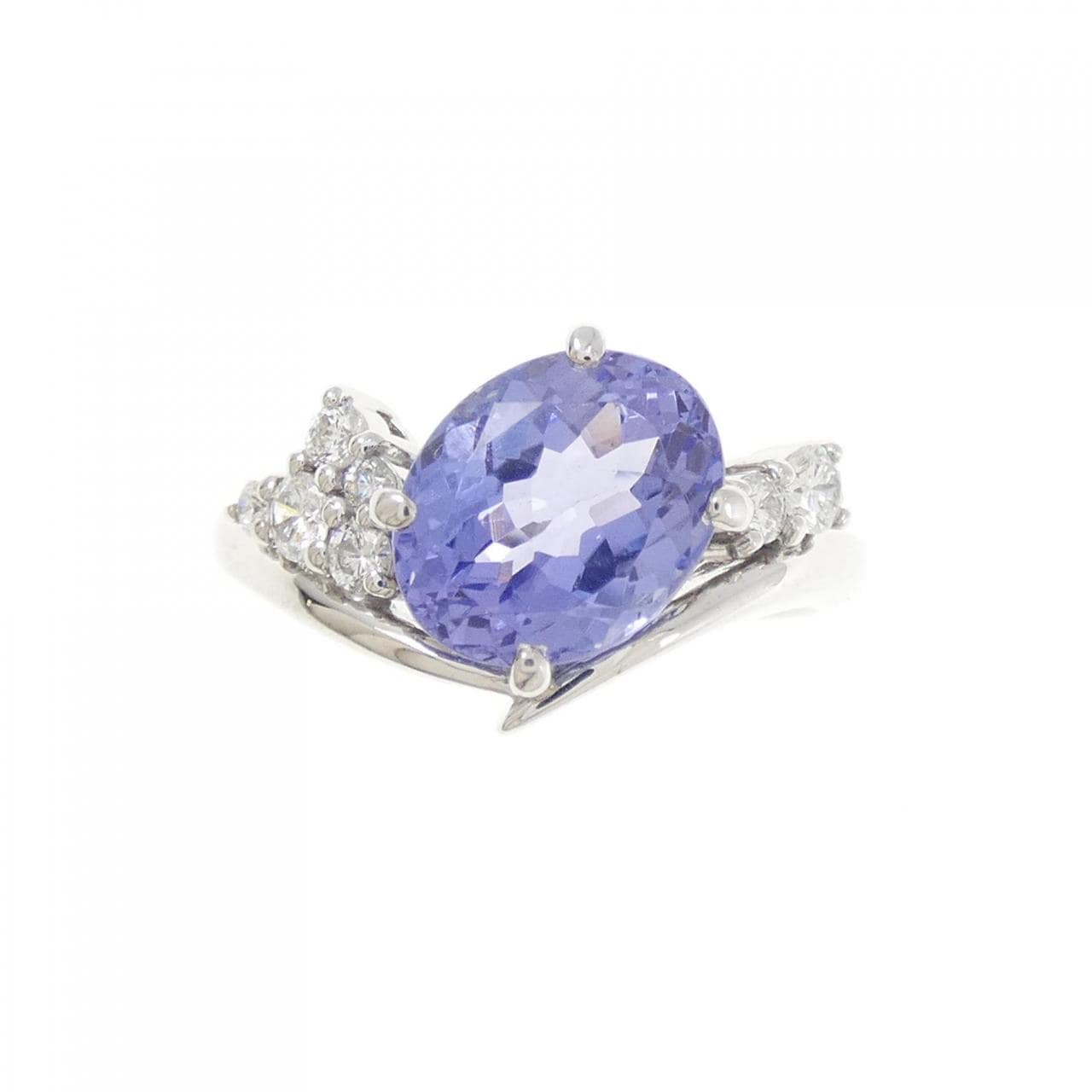 K18WG タンザナイト リング 2.88CT