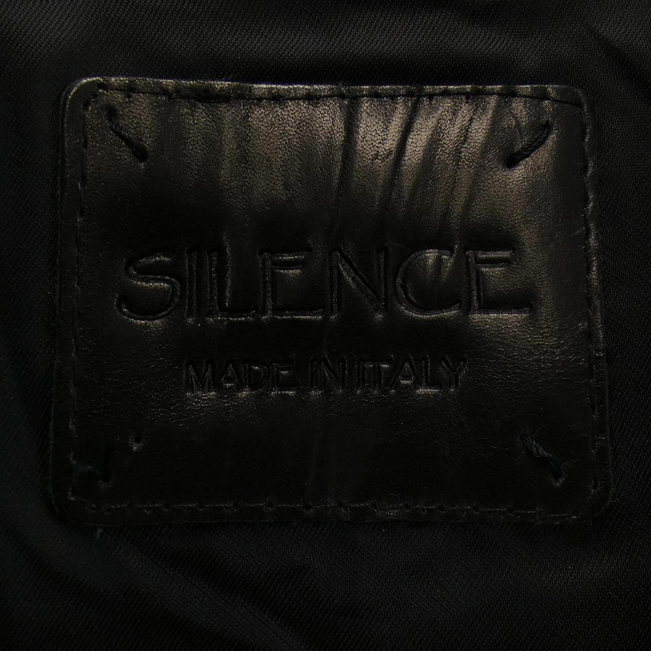 SILENCE皮革骑士夹克