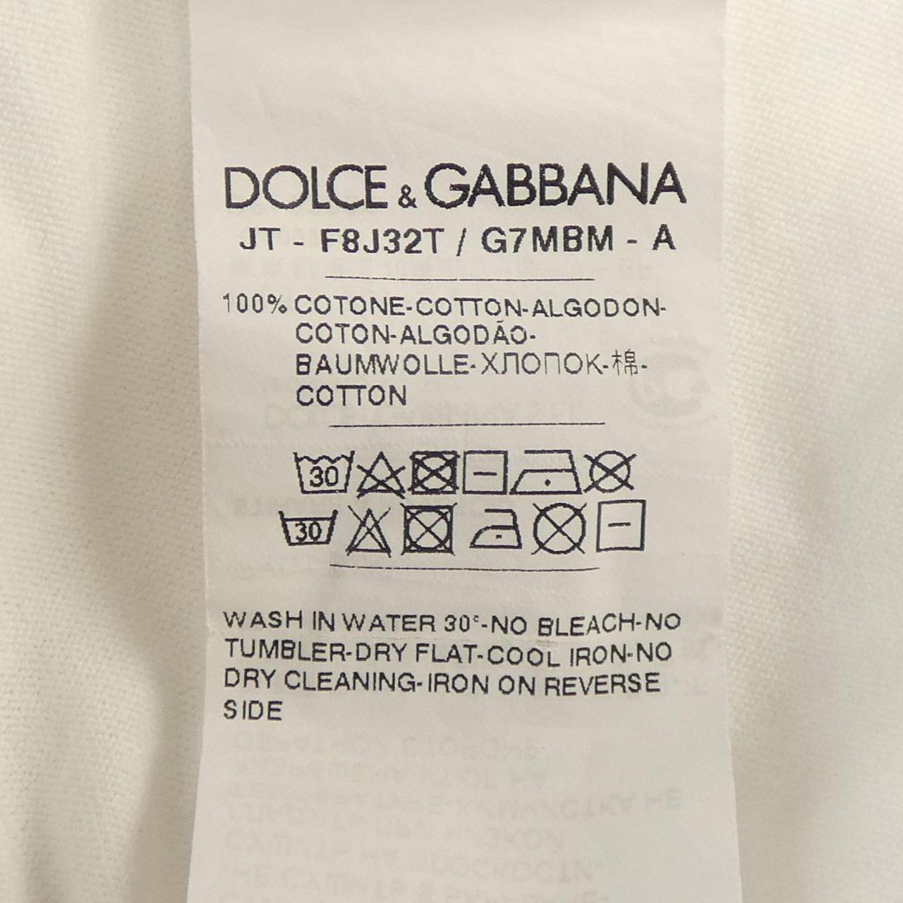 ドルチェアンドガッバーナ DOLCE&GABBANA F8J32T/G7MBM Tシャツ