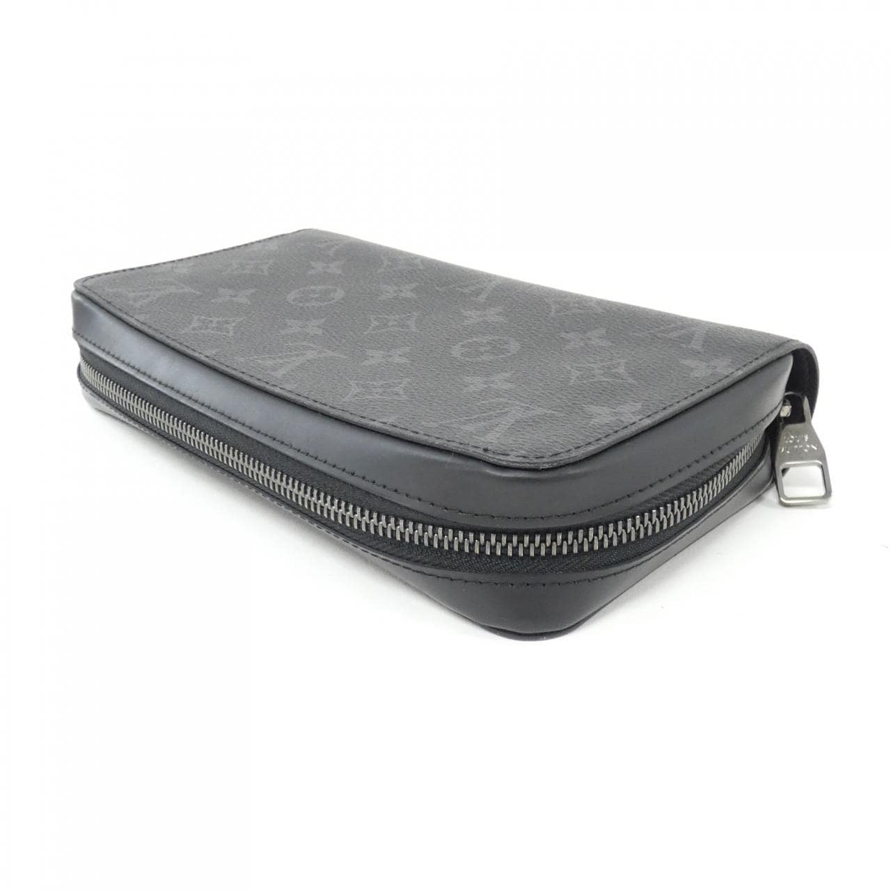 LOUIS VUITTON Monogram Eclipse拉链XL M61698 钱包