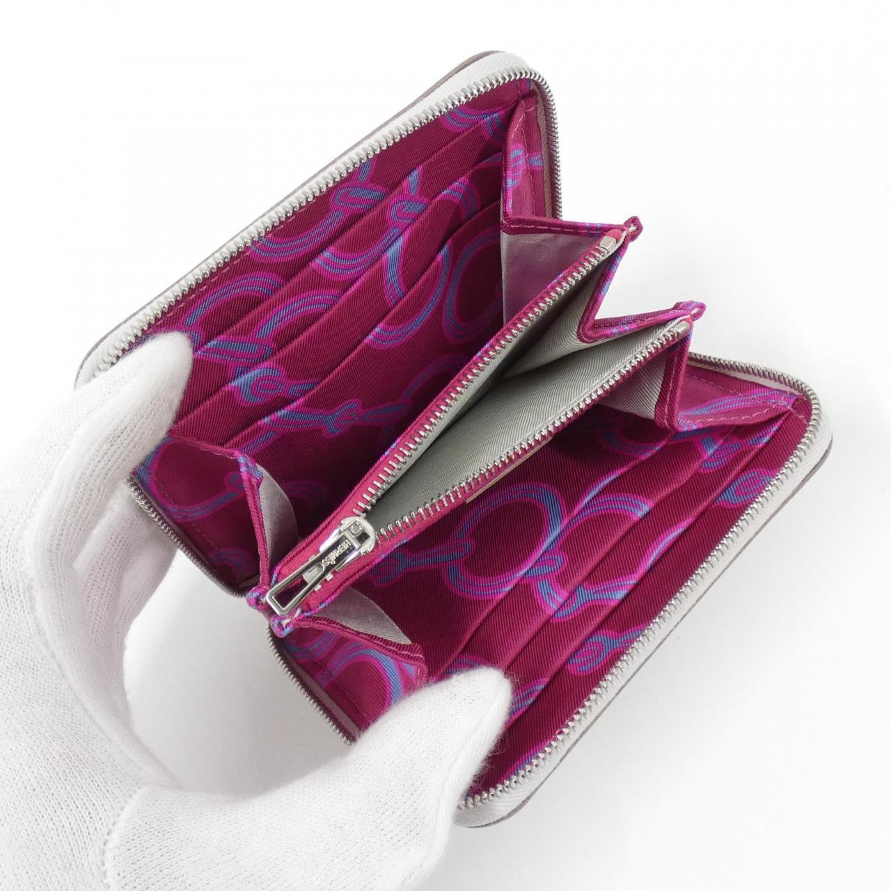 HERMES MORS & CO Silk in Compact 084537CK Wallet