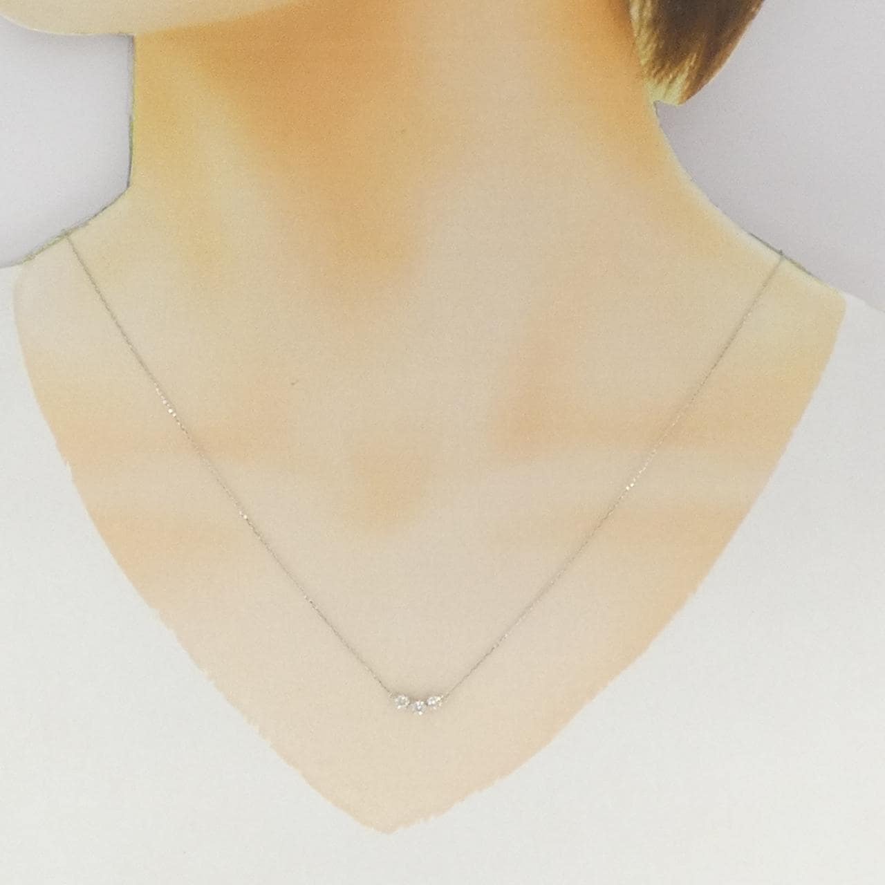 PT950/PT850 ダイヤモンド ネックレス 0.18CT