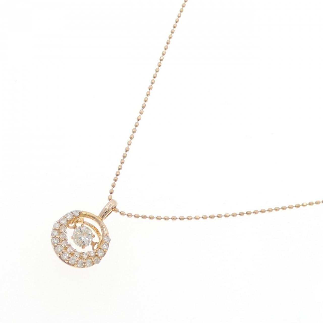 K18PG ダイヤモンド ネックレス 0.166CT