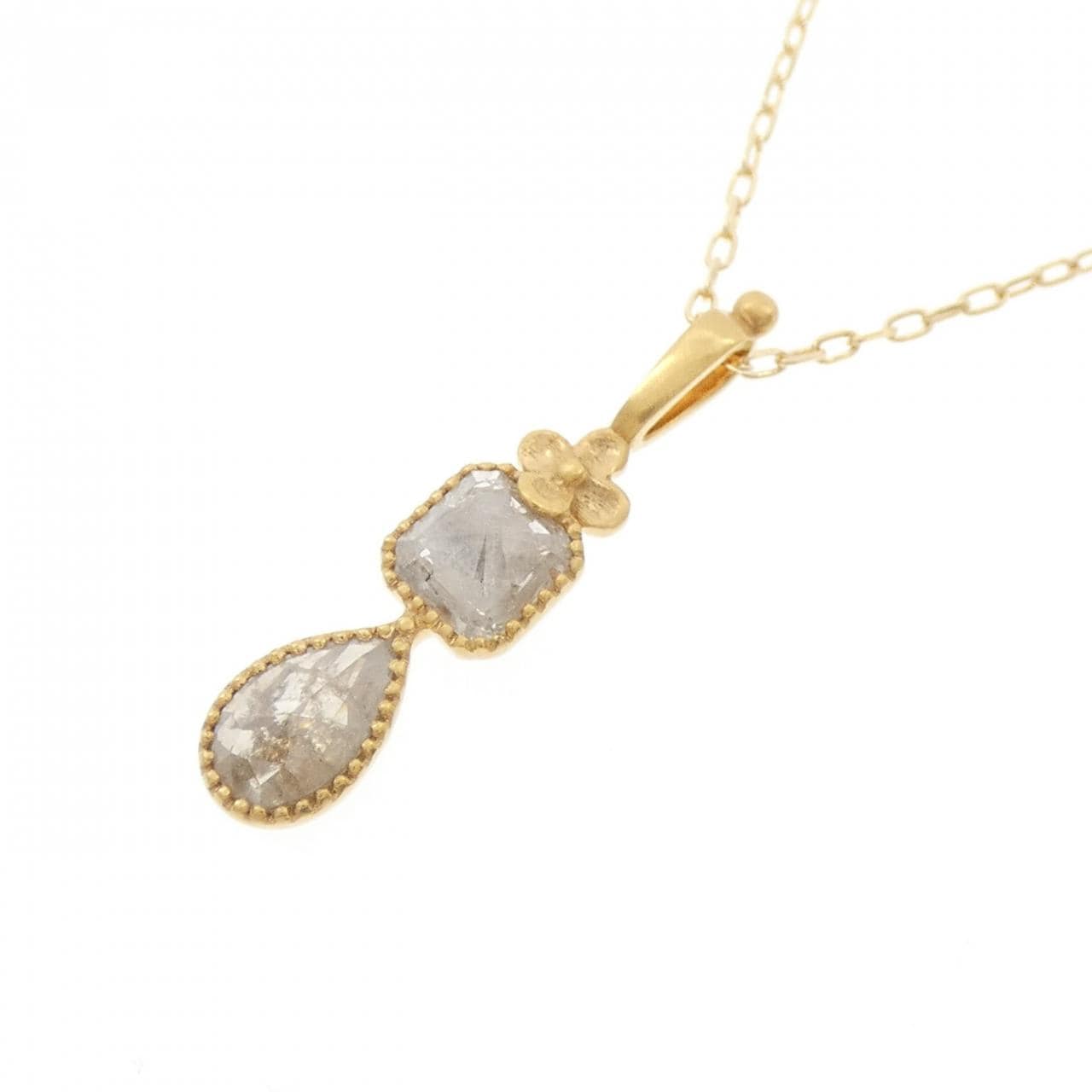 K18YG ダイヤモンド ネックレス 0.734CT
