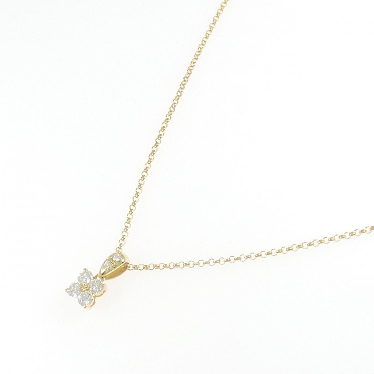 タサキ フラワー ダイヤモンド ネックレス 0.31CT