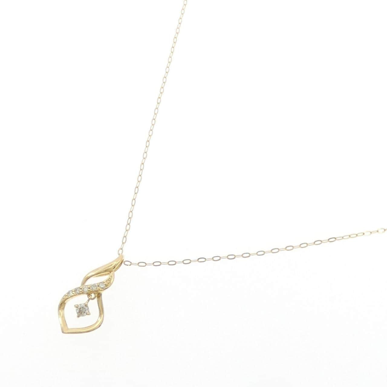 K18YG ダイヤモンド ネックレス 0.10CT