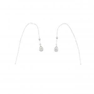 K18WG ダイヤモンド ピアス 0.05CT