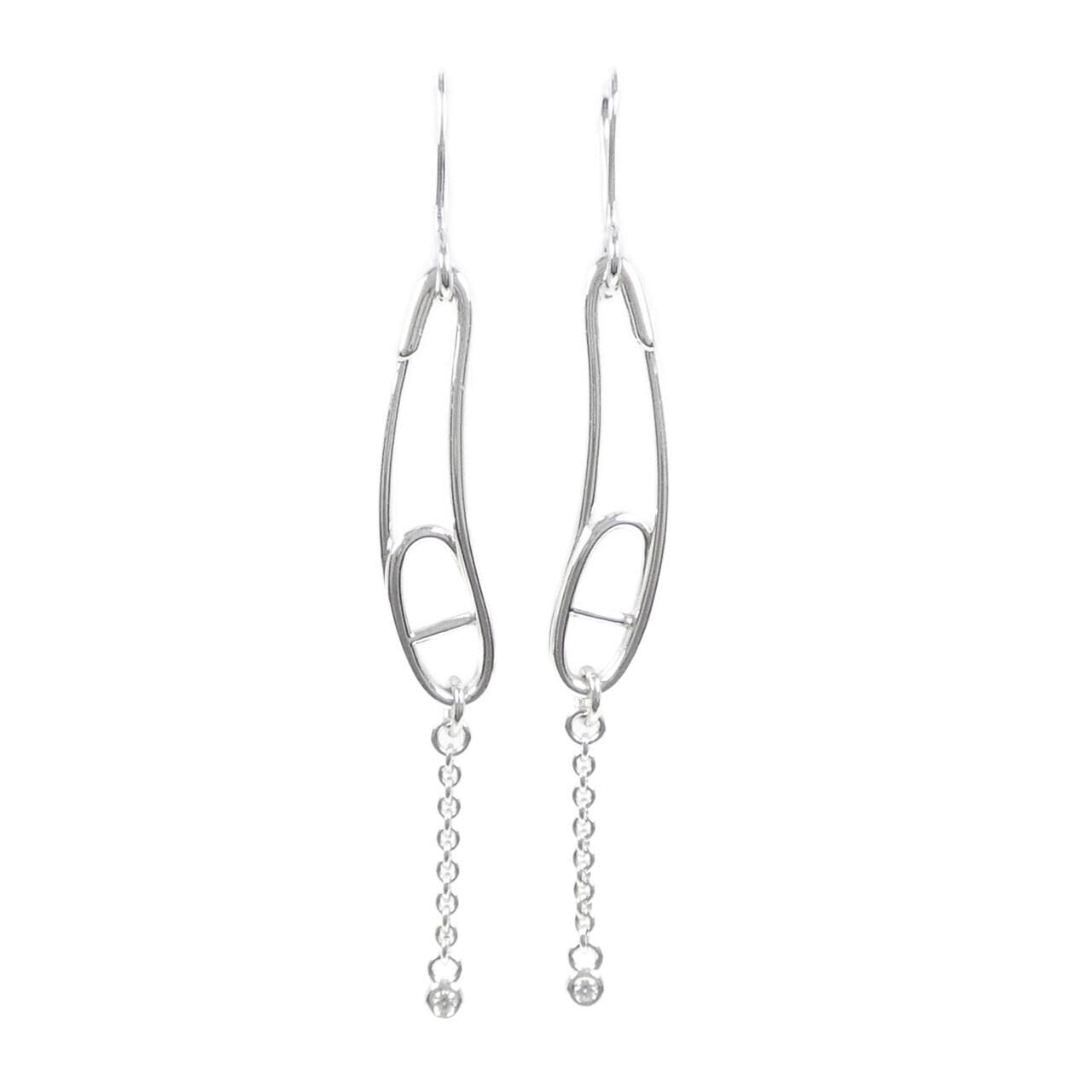 HERMES Chaine Dunkle Punk Small Earrings