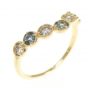K18YG アレキサンドライト リング 0.24CT
