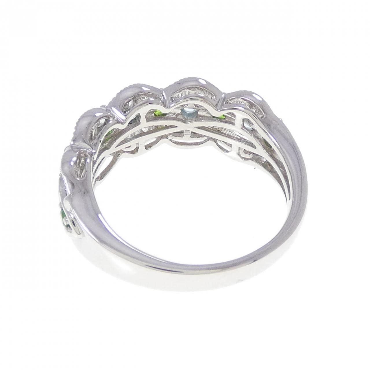 PT950 デマントイドガーネット リング 0.10CT