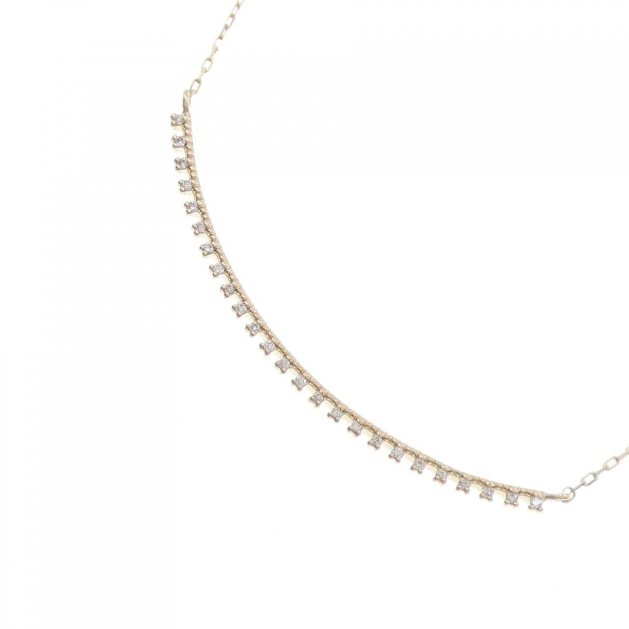 [BRAND NEW] K18YG Diamond Necklace 0.04CT
