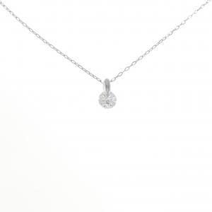 PT900/PT850 ソリティア ダイヤモンド ネックレス 0.53CT