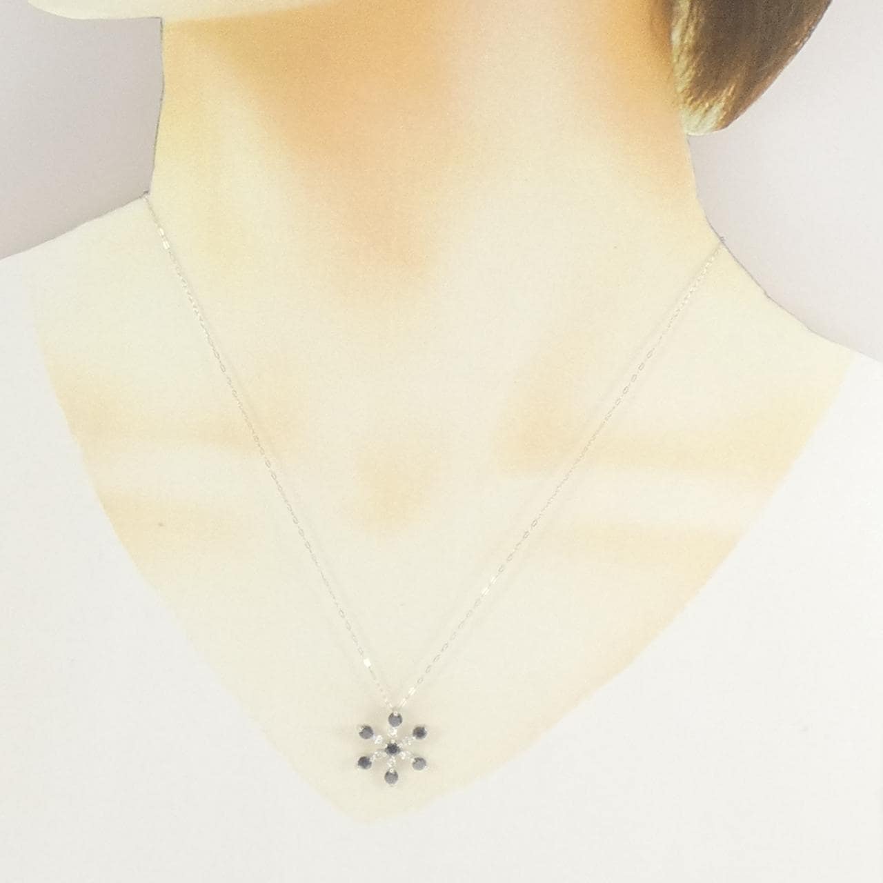 K14WG/K10WG ダイヤモンド ネックレス 0.71CT