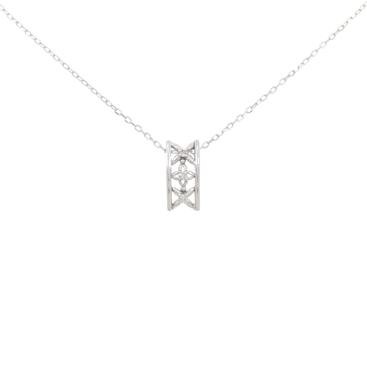 K10WG ダイヤモンド ネックレス 0.03CT