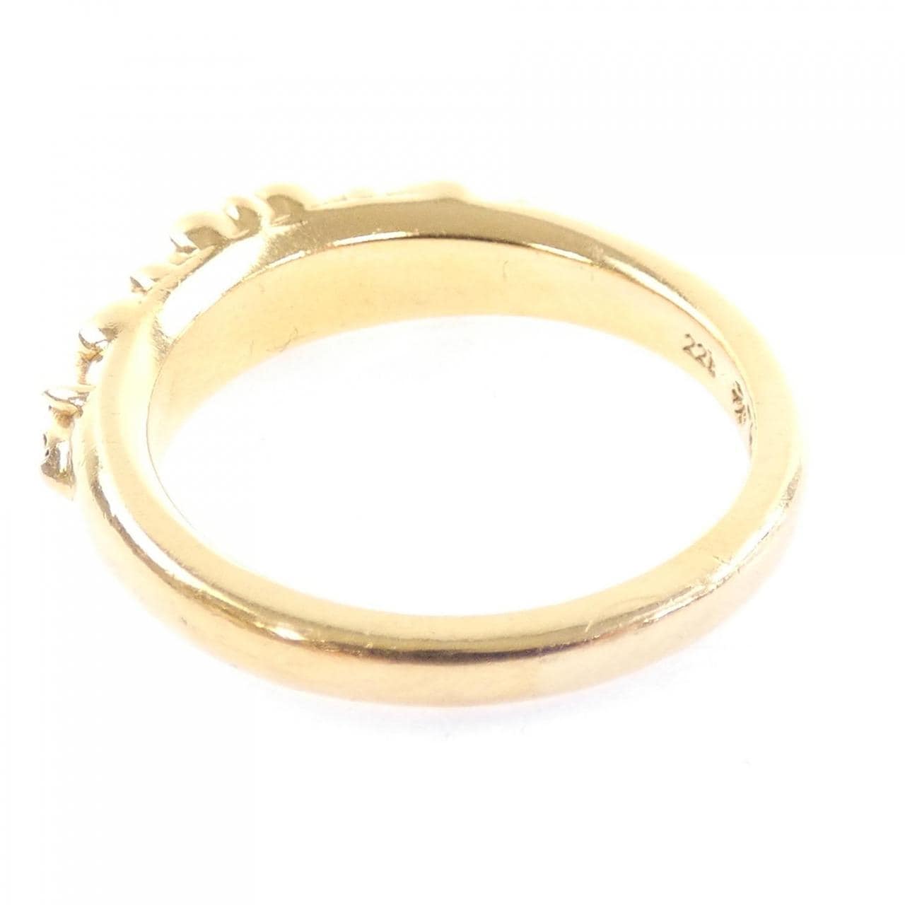 クロムハーツ CHROME HEARTS BABY CLSC FLORAL CRS DMND PAVE 207146023GLDXXX002 RING