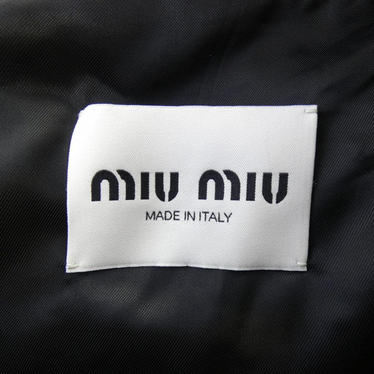 ミュウミュウ MIU MIU MIU MIU ロゴ MPV933 SOOO 13UB レザージャケット