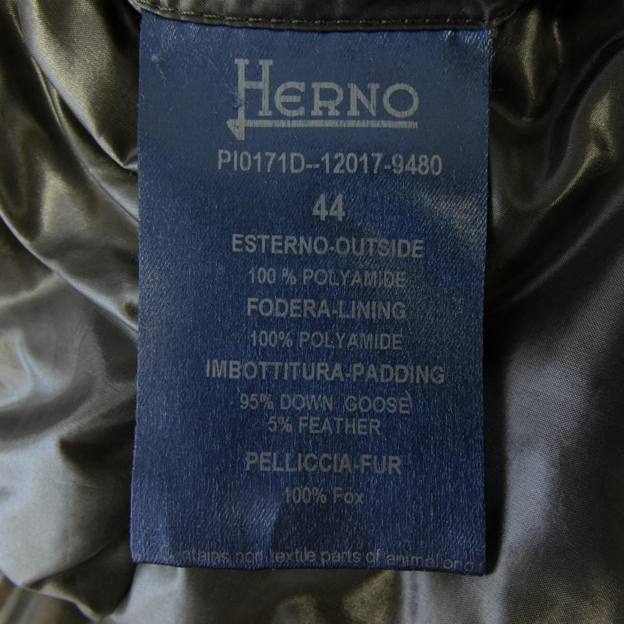 ヘルノ Herno PI0171D ダウンコート