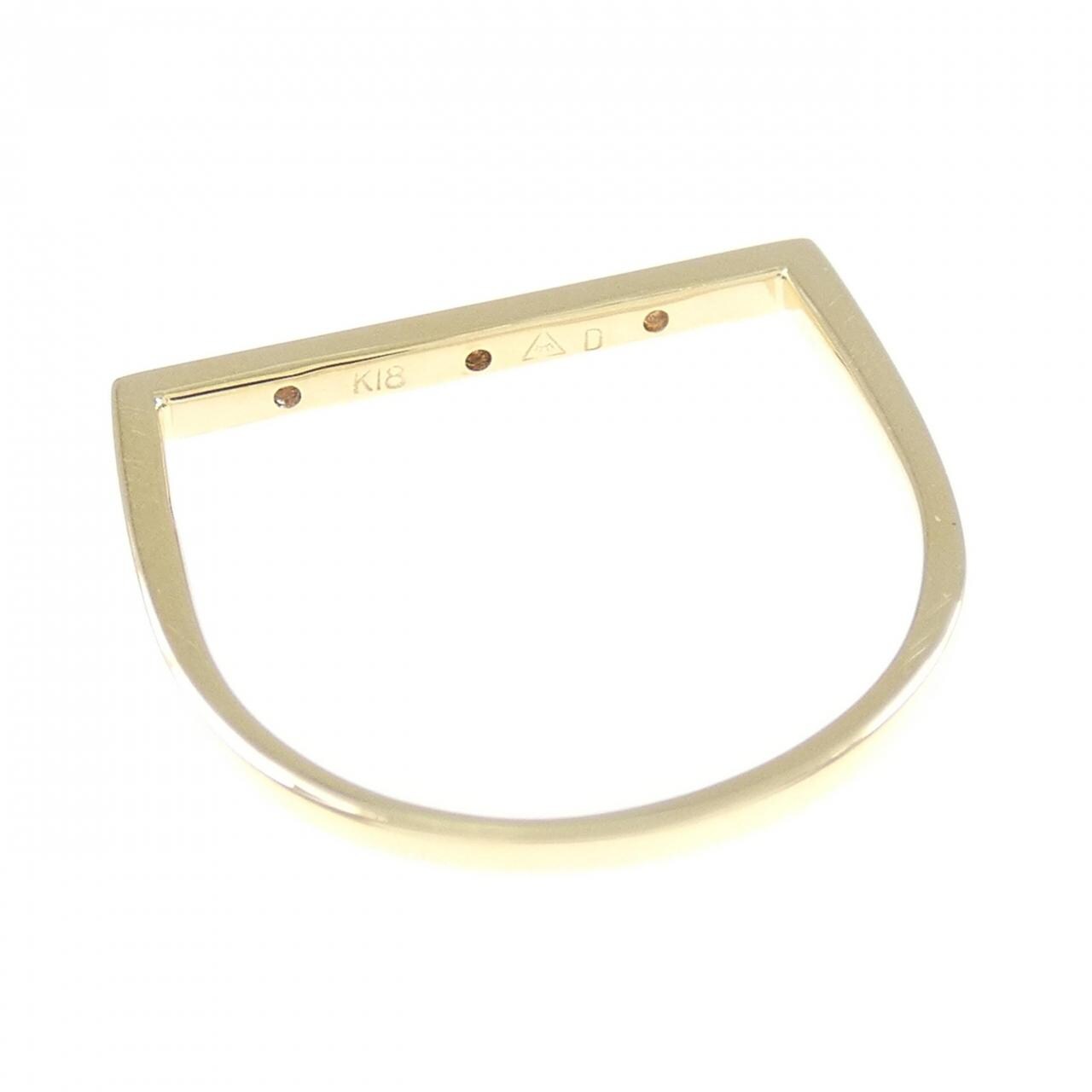 K18YG Diamond ring