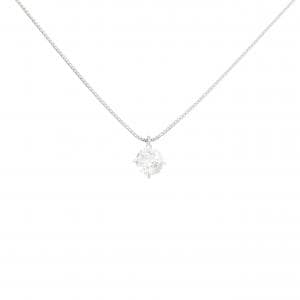 PT900/PT850 ソリティア ダイヤモンド ネックレス 0.324CT