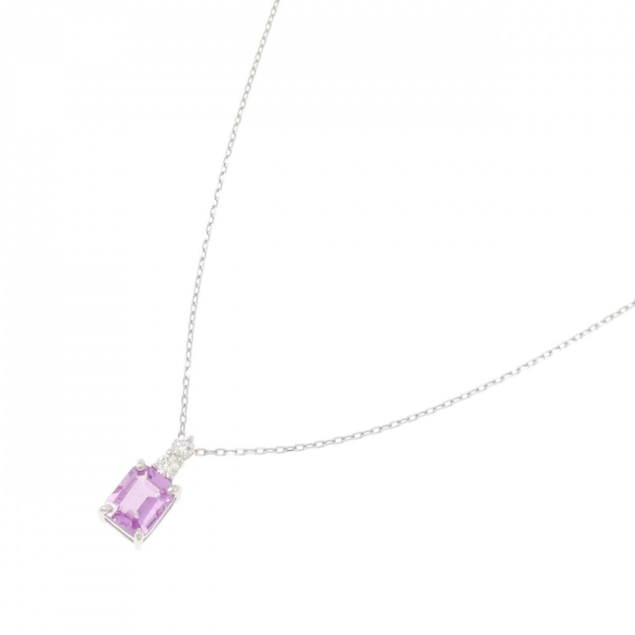 PT Sapphire Necklace 0.45CT