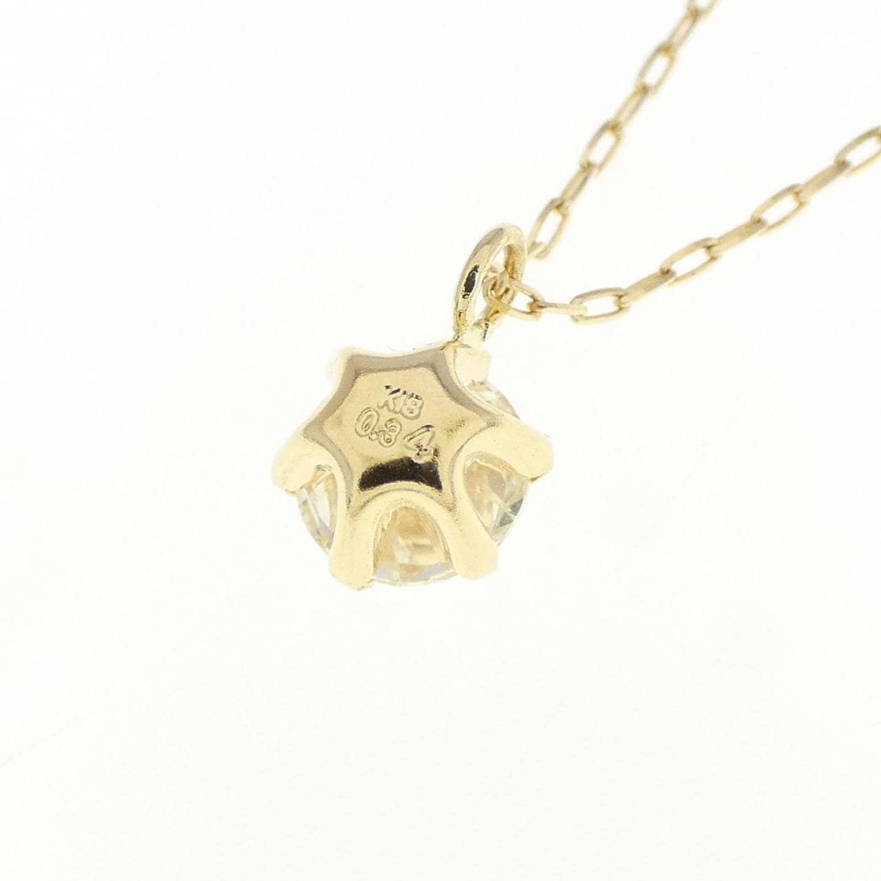 [新品] K18YG钻石项链 0.34CT