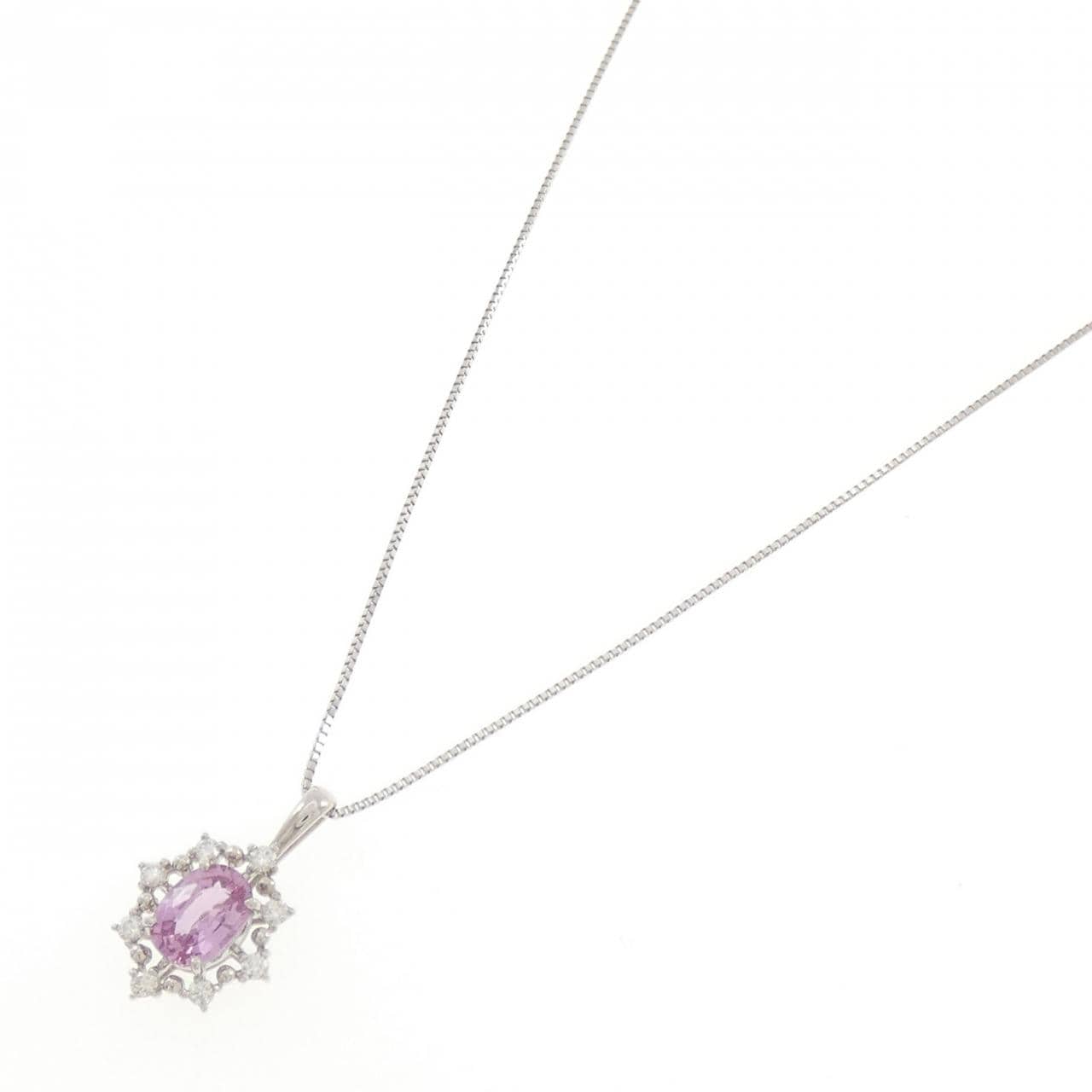 PT950/PT850 サファイヤ ネックレス 1.02CT