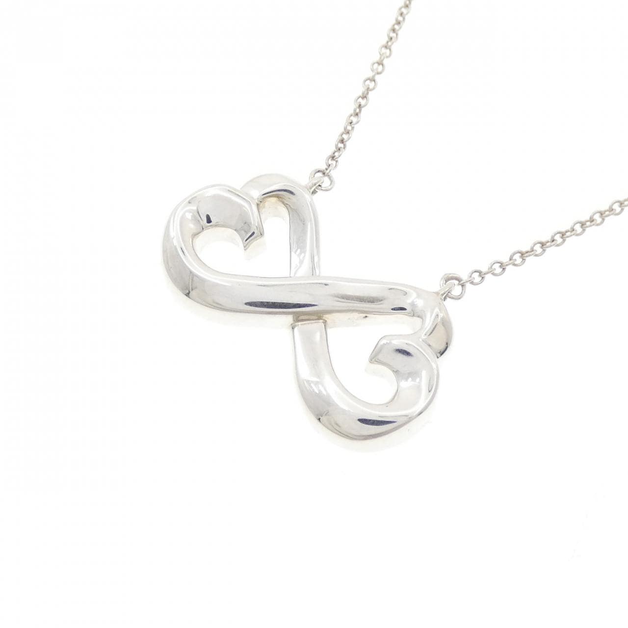 TIFFANY双loving heart项链