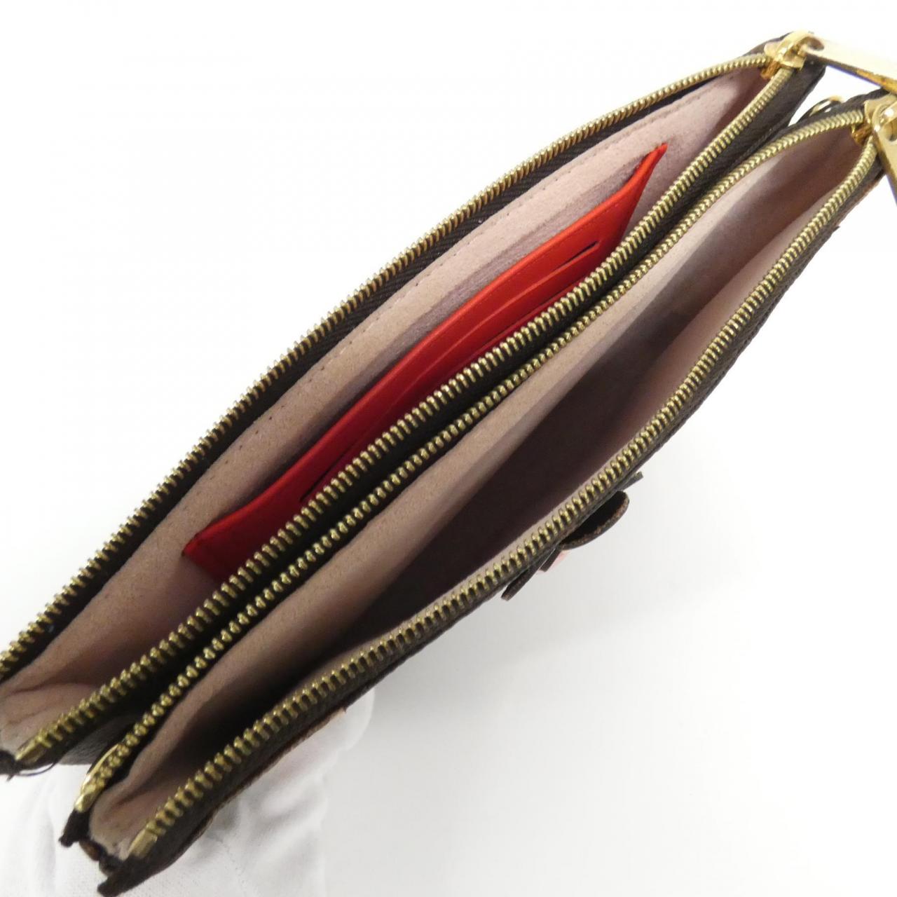 ルイヴィトン モノグラム(フラワー) ポシェット ドゥーブル ジップ M63905 ショルダーバッグ