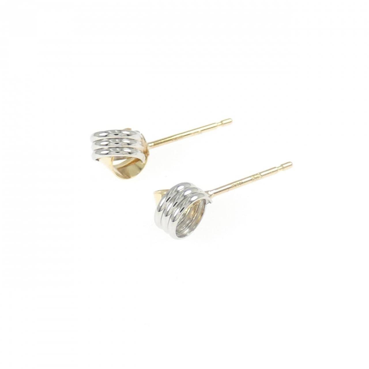 [新品] K18YG/PT900 耳环