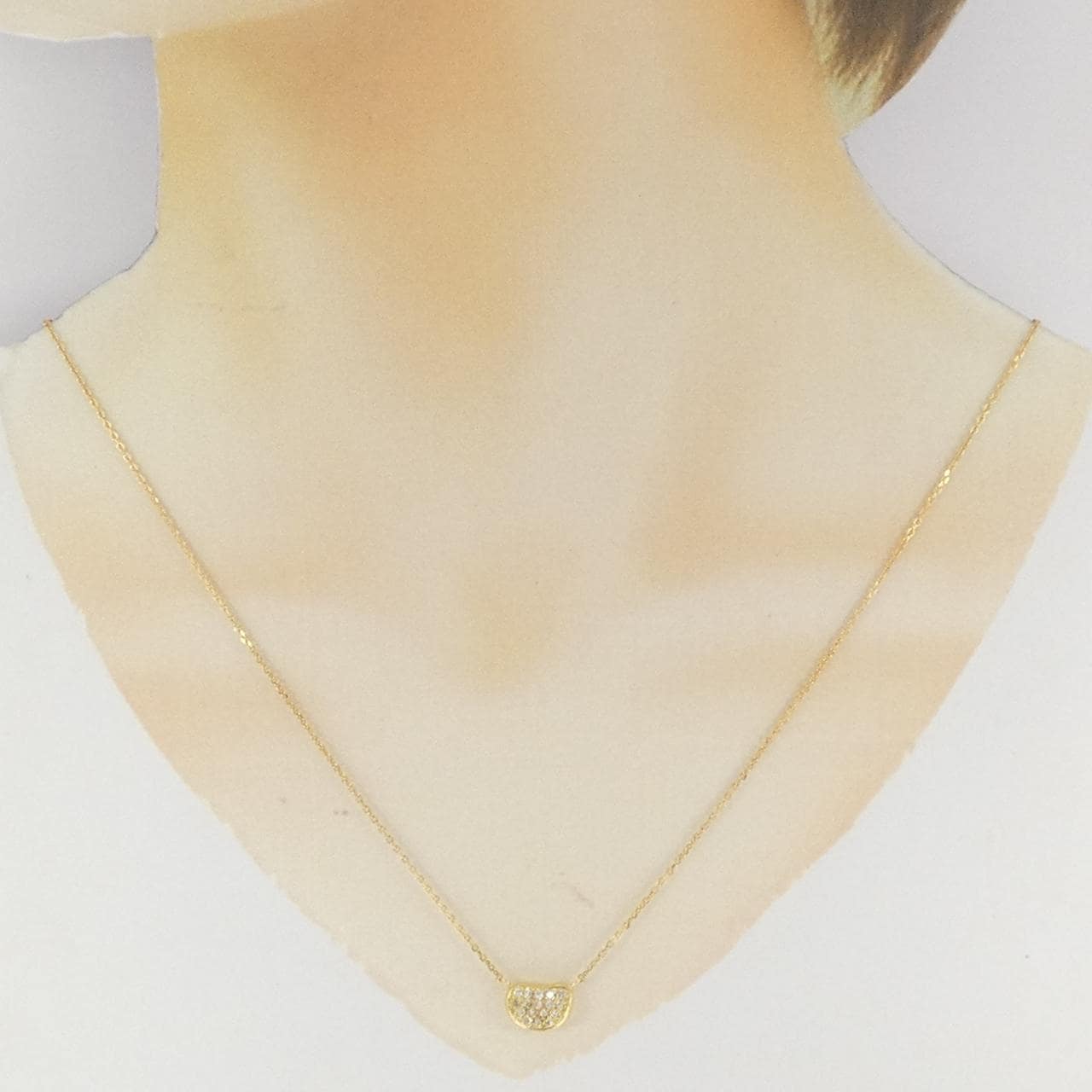 K18YG ダイヤモンド ネックレス 0.15CT