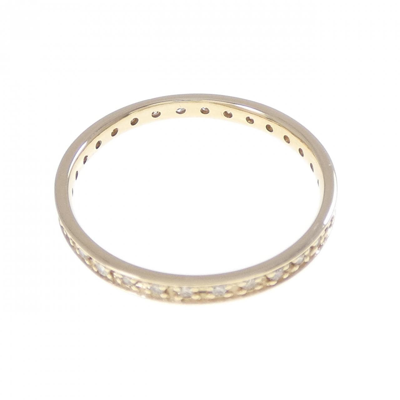 K10YG フルエタニティ ダイヤモンド リング 0.20CT