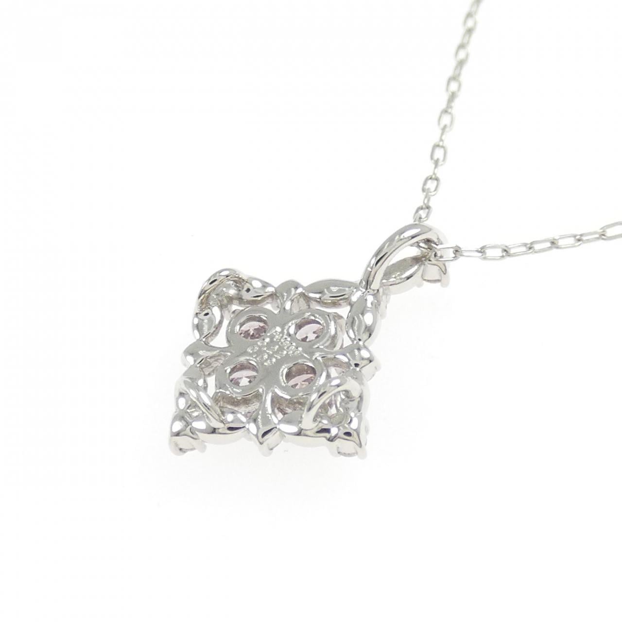 PT900/PT850 ピンクダイヤモンド ネックレス 0.22CT