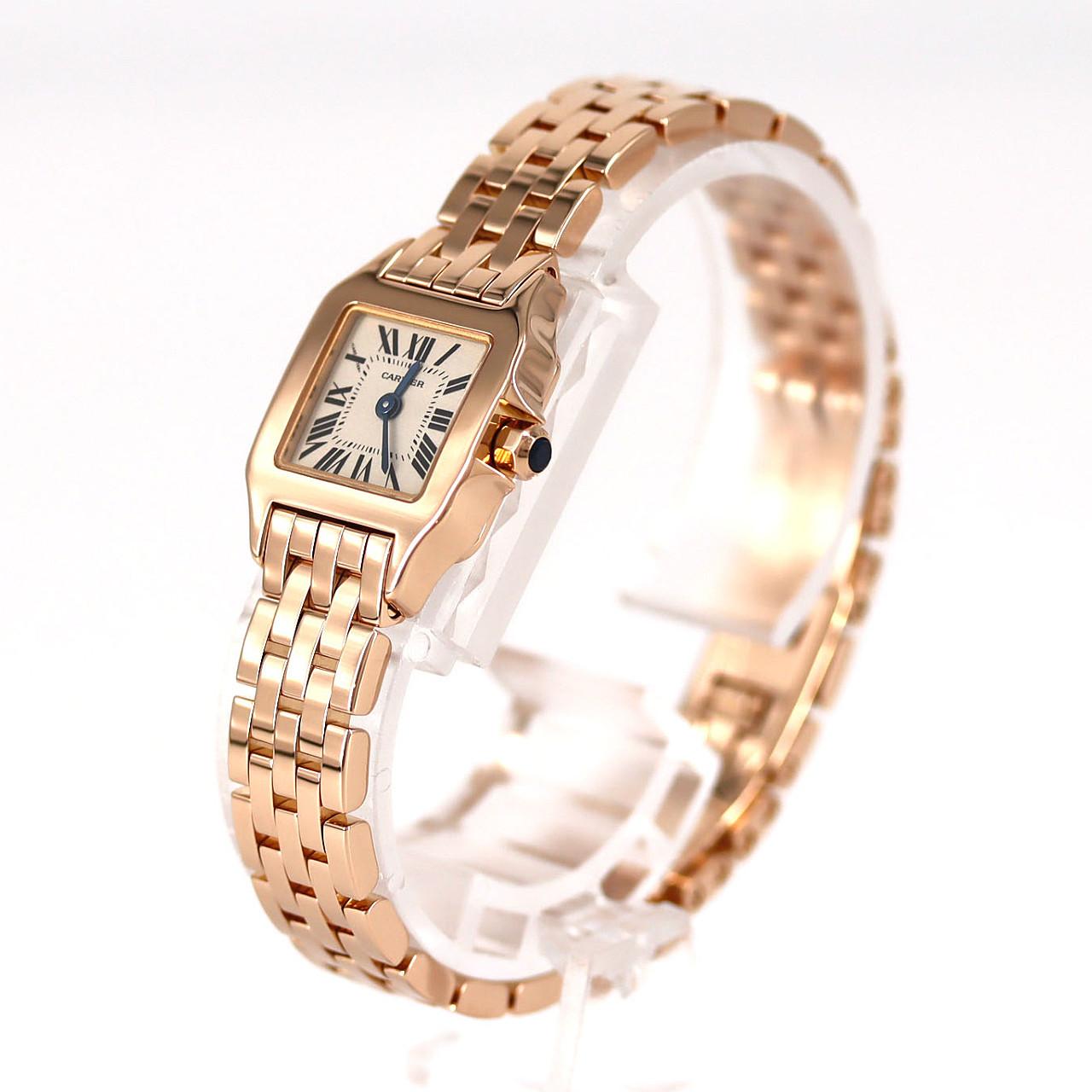 カルティエ ミニサントスドゥモワゼル PG W25077X9 PG･RG クォーツ